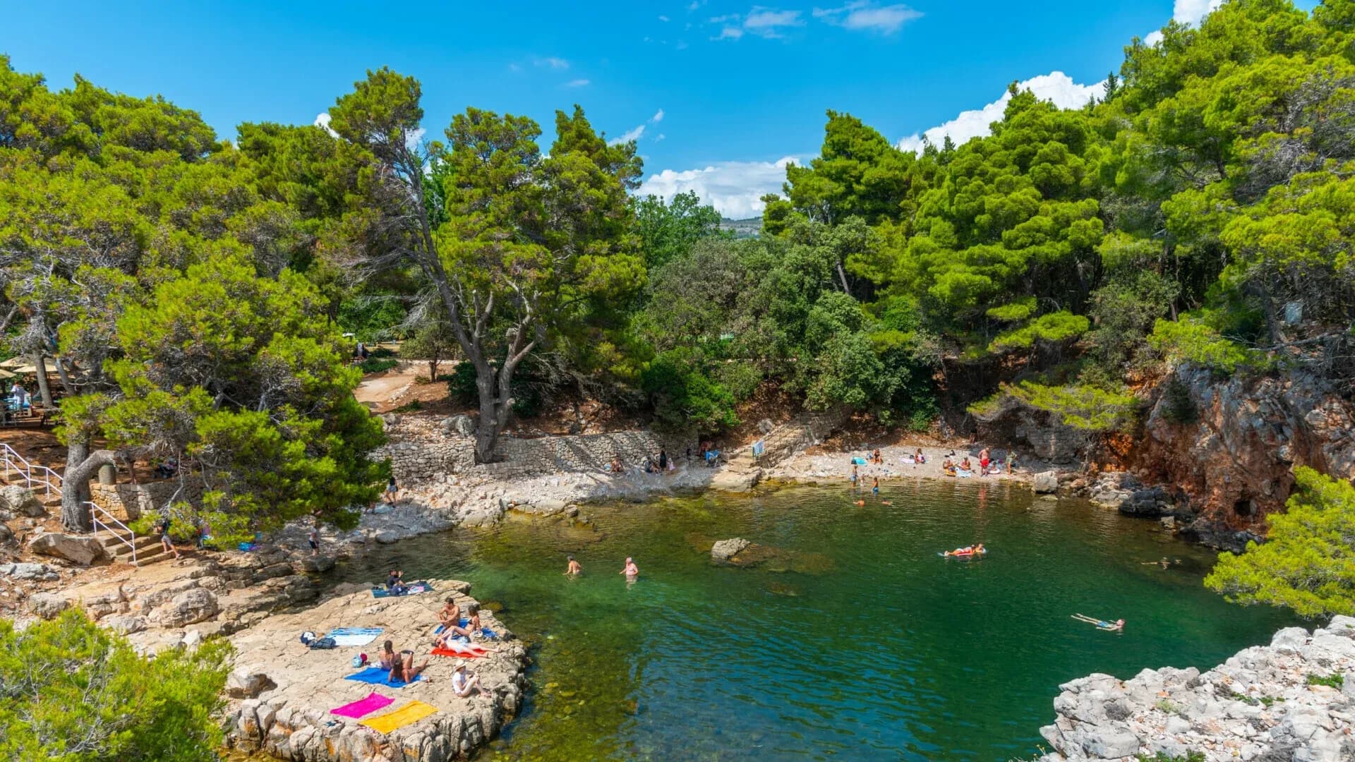 Mrtvo more slano jezero na otoku Lokrum izlet brodom Dubrovnik