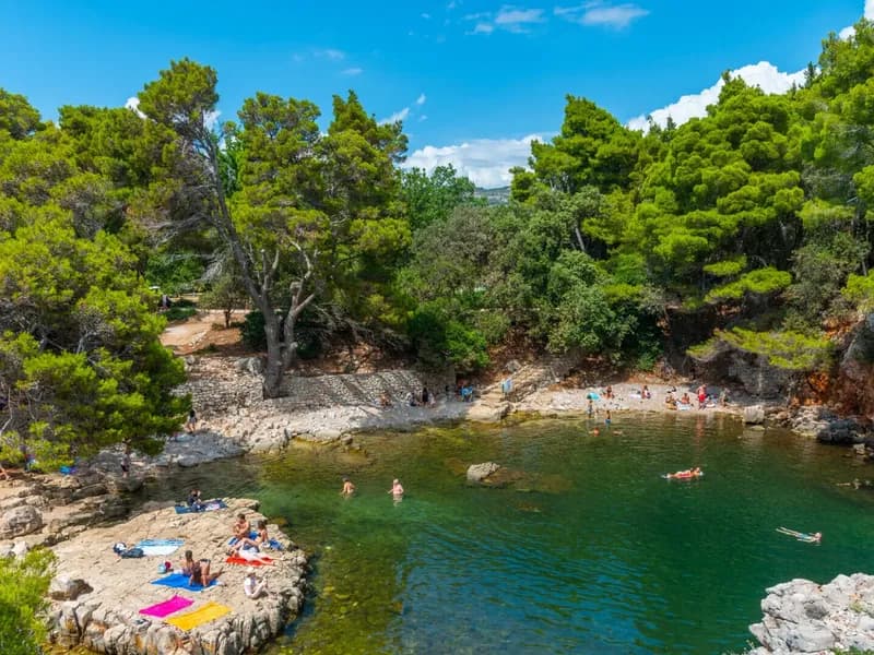 Mrtvo more slano jezero na otoku Lokrum izlet brodom Dubrovnik