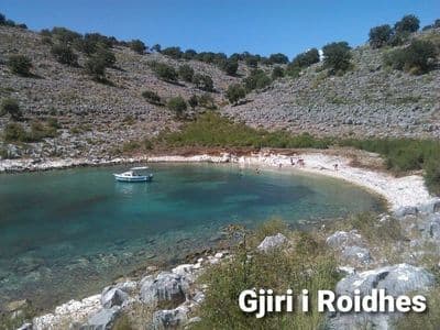 Ajla Boat - excursion boat at Rrojdha Bay, Sarande