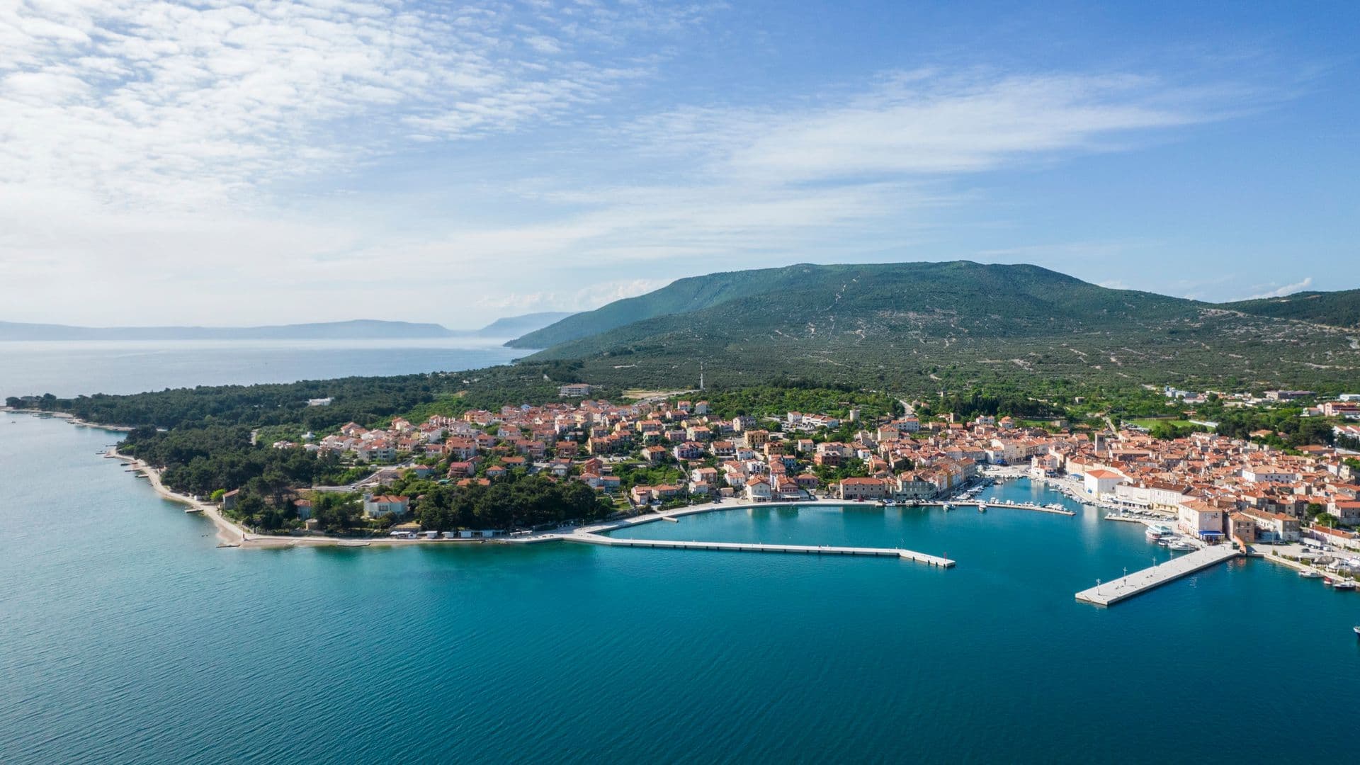 The town of Cres, Cres island, Croatia