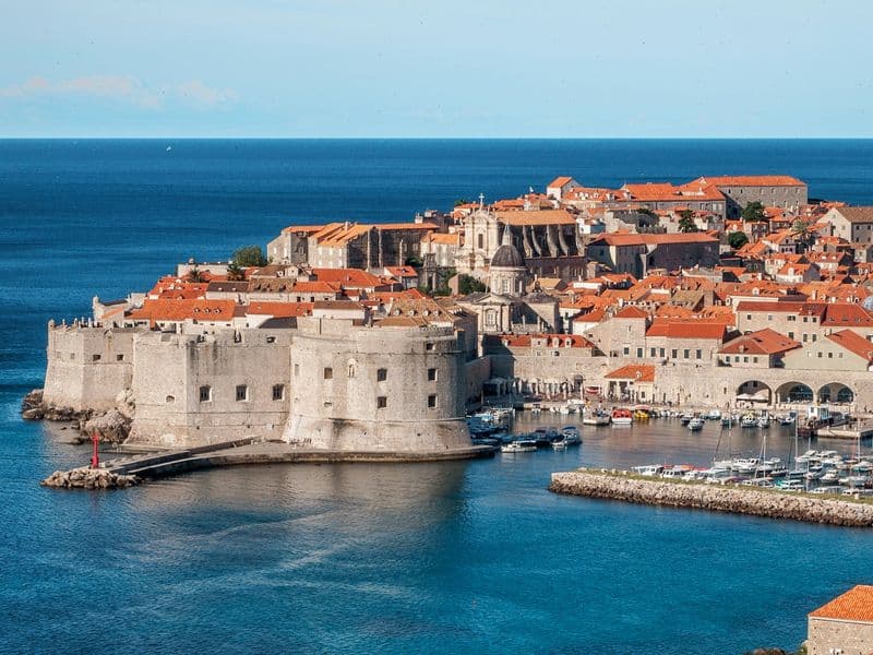 Dubrovnik old town Croatia Adriatic coast