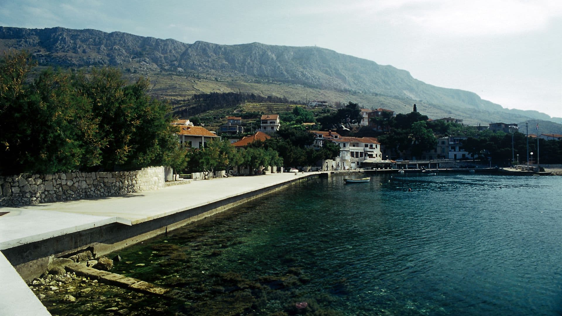 Waterfront promenade at Dugi Rat, Croatia
