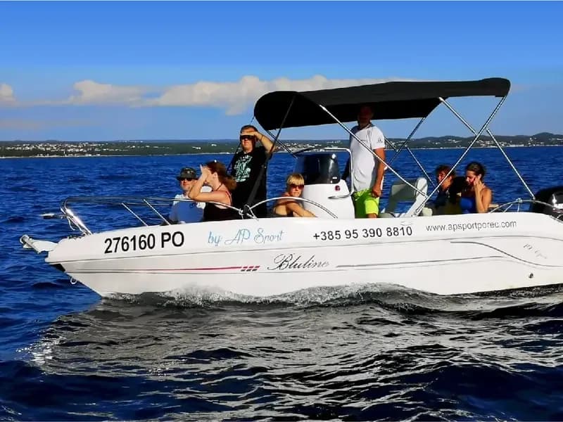 Fisherman Blue Line 100HP - Rent a Boat Poreč