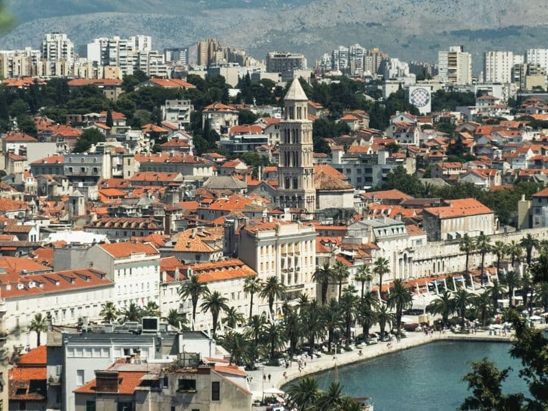 Split harbor Croatia Adriatic sea