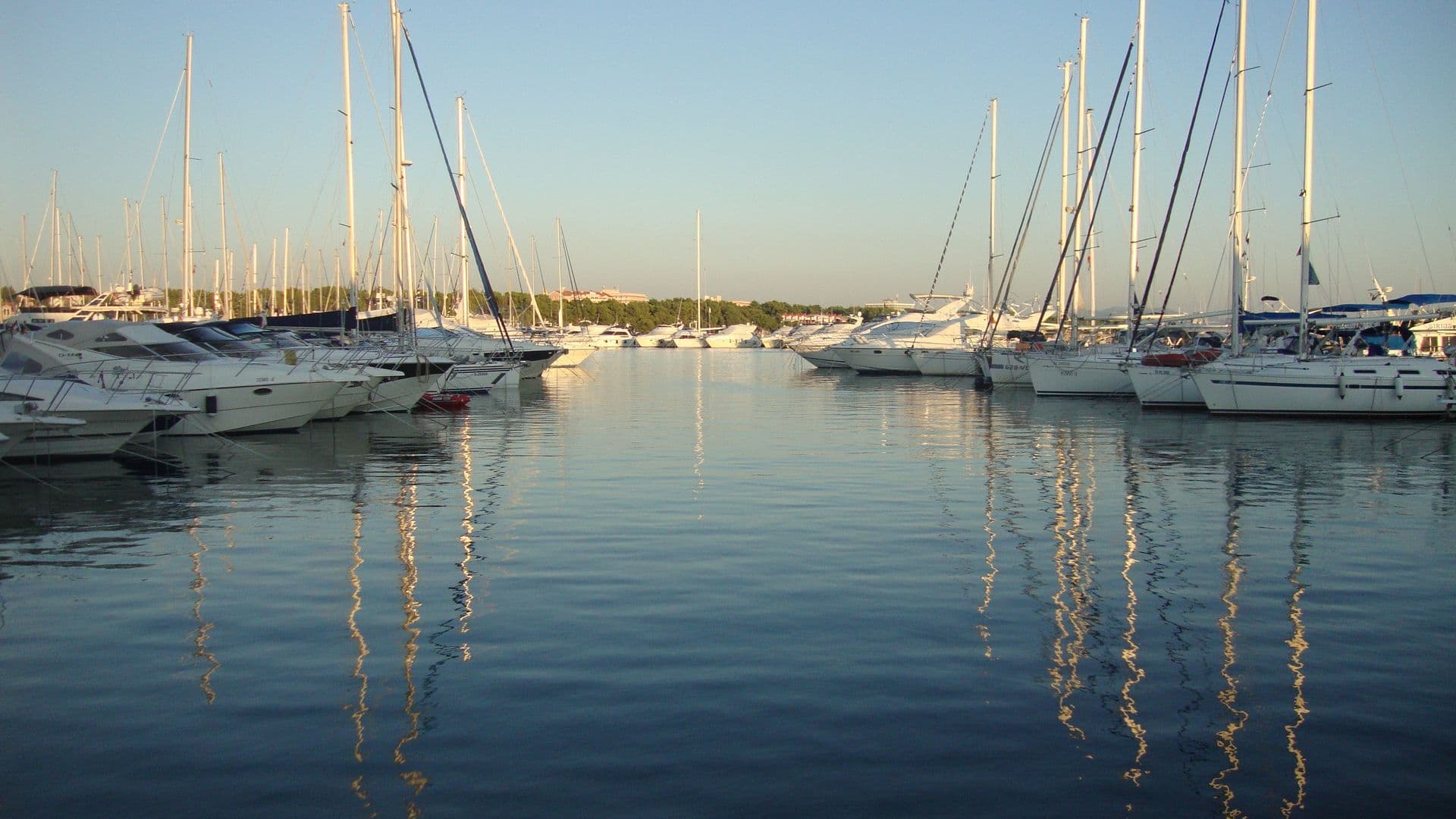 Vodice waterfront and marina, Croatia