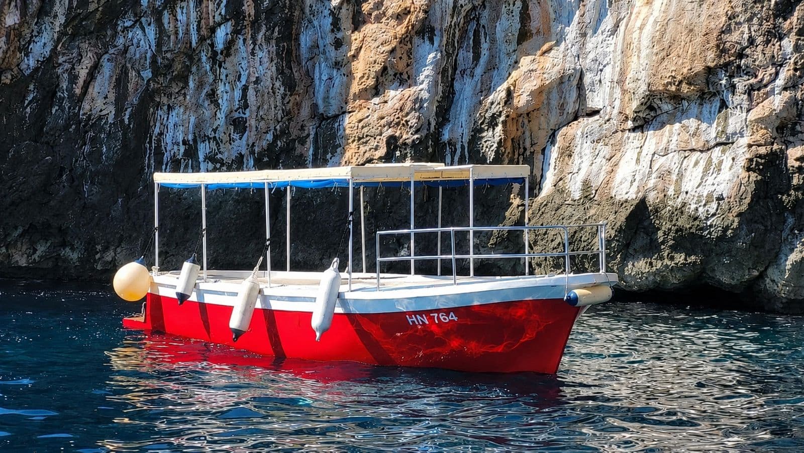 Herceg Novi Blue Cave tour boat HN 764 - photo 1