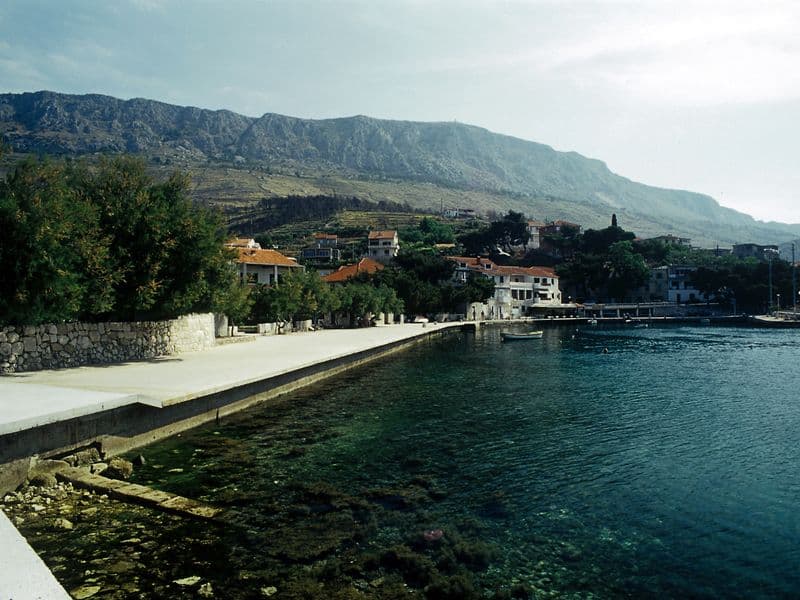 Waterfront promenade at Dugi Rat, Croatia
