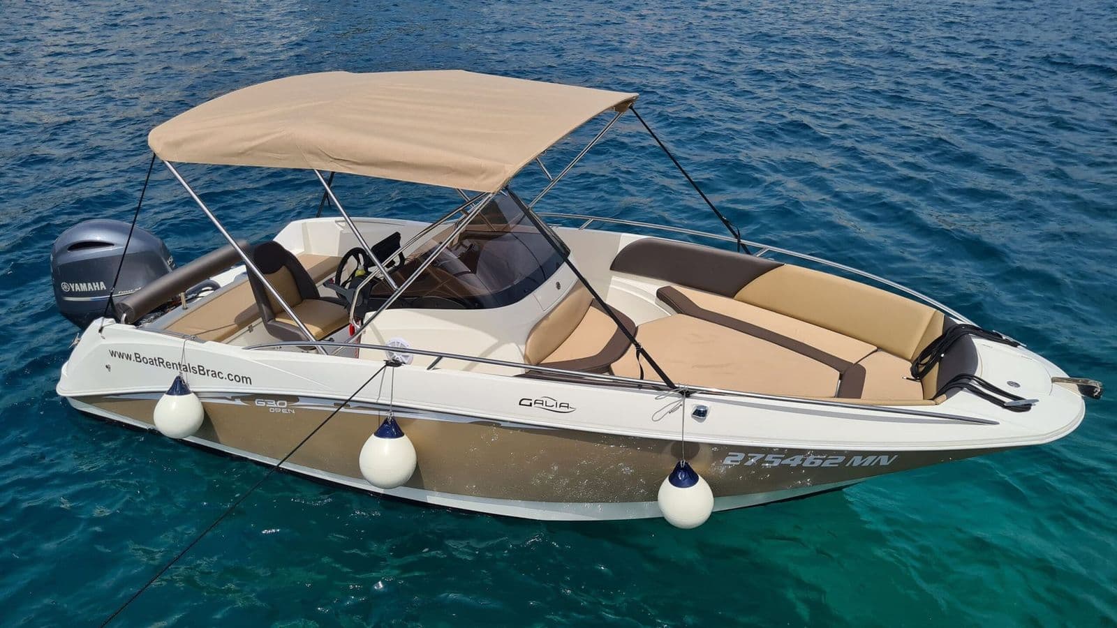 Galia 630 Open 2 boat rental Milna Brac HQ