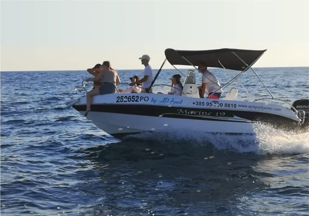 Marine 19 100HP - Rent a Boat Poreč