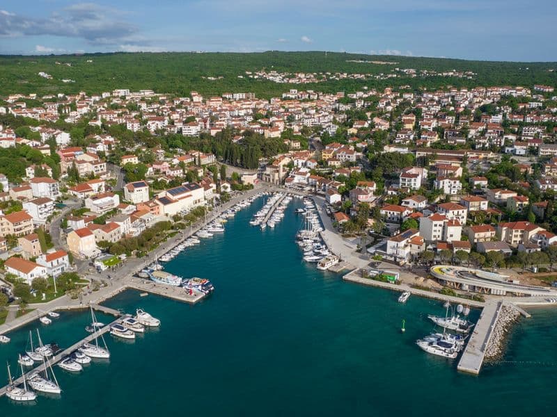 Coastline of Malinska, Krk island, Croatia