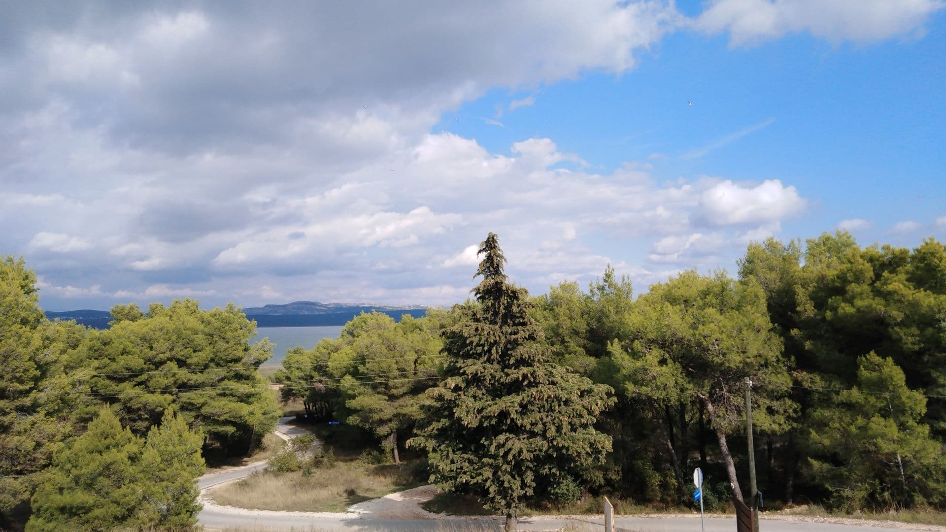 Vrana Lake seen from Pakoštane, Croatia